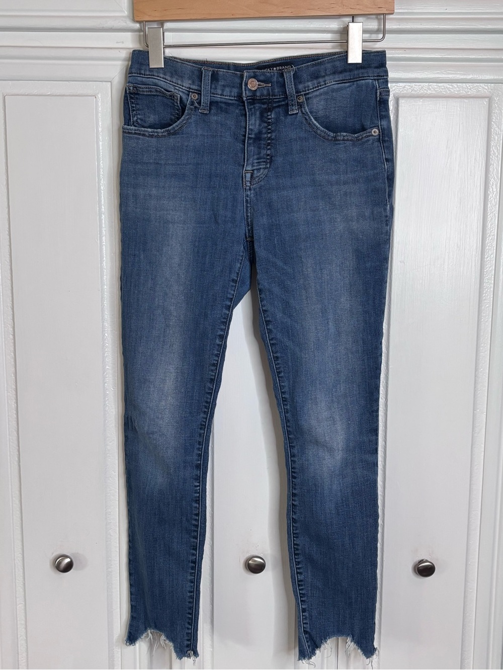 Lucky Brand Women's Skinny Ankle Jeans in Medium Blue Wash sz6